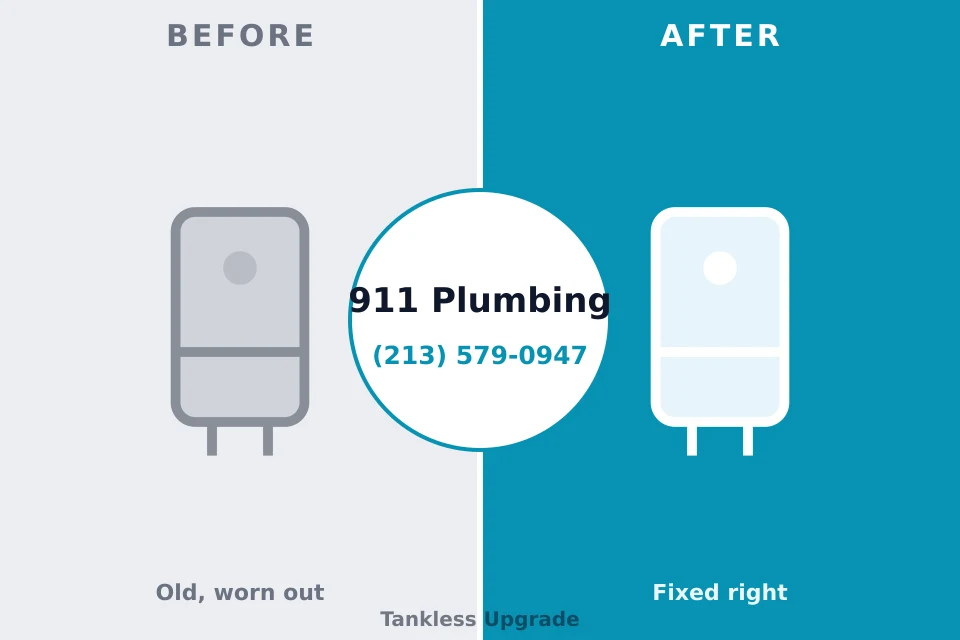 Before and after: plumbing company Seven Oaks, SC